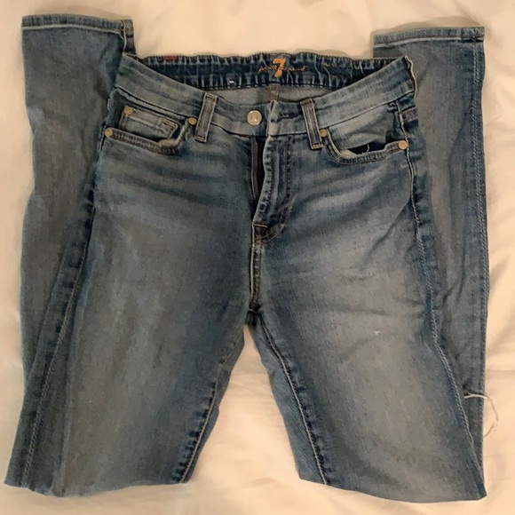 7 for All Mankind Distressed Jeans - Picture 1 of 3